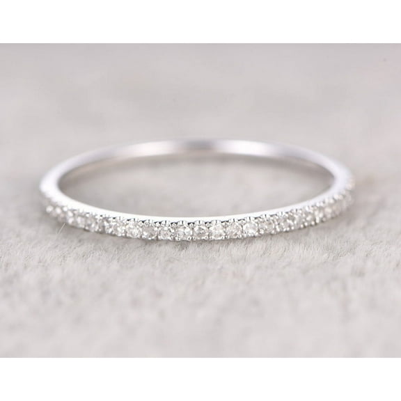 Eclet Jewels 0.8 Ct Round Cut Diamond Rings - 14K White Gold Plated Rings - Designer Diamond Silver Rings for Women's - Engagement Wedding Diamond Jewelry for Women's - Christmas Special Gift for Her