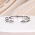 thumbnail image 1 of Eclet Jewels 0.9 Ct Round Cut Diamond Rings - 14K White Gold Plated Rings - Beautiful Eternity with Open Band for Gifts - Simple Rings for Her - Party Wear Diamond Rings for Women's, 1 of 9