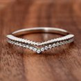 thumbnail image 1 of Eclet Jewels 14K White Gold Over Rings Gift - 0.6 Ct Round Cut Diamond Rings - V Shape Wedding Silver Jewelry for Women's - Elegant Design Engagement Band for Her - Causal Office Wear Rings for Girl, 1 of 8