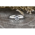 thumbnail image 1 of Eclet Jewels 2.1 Ct Round Brilliant Cut Diamond Ring - 14K White Gold Plated Ring - Solitaire Engagement Diamond Ring for Her - Daily Wear Diamond Ring - Forever Diamond Ring for Women's, 1 of 10