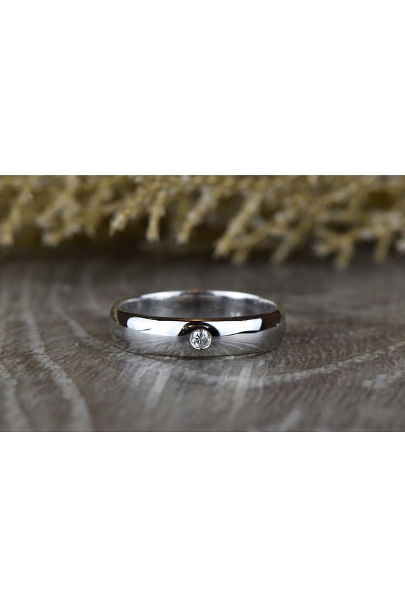 s Brilliant 0.9 Ct Round Cut Diamond Ring - 14K White Gold Over Wedding Rings - Engagement Wedding Diamond Jewelry for Women's - Forever Diamond Rings for Women's - Daily Wear Fine Jewelry