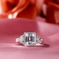 thumbnail image 1 of Eclet Jewels Emerald Cut Excellent 2 Ct Diamond Ring For Women's - 14K White Gold Rings - Interesting Engagement & Wedding Rings for Gift - Splendid Anniversary Rings For Women's - Proposal Rings, 1 of 8