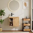 thumbnail image 1 of Eclife 20" Wall Mounted Small Bathroom Vanity with Integrated Sink, Faucet, Drain, 1 of 11
