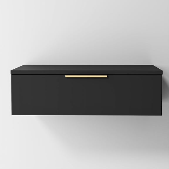 Eclife 24'' Wall Mount Vanity with Drawer,Floating Makeup Table, Water-Resistant Finish