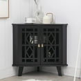 thumbnail image 1 of Eclife 32" Free-Standing Corner Sideboard Cabinet with 2 Doors and 2-Tier Shelves, 1 of 8