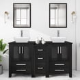 thumbnail image 1 of Eclife 60" Double Sink Bathroom Vanity with Manufactured Wood Top, 1 of 10