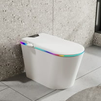 Eclife Smart Bidet Toilet Seat, Auto Flush Heated Seat Warm Wash Dry, Massage Clean, White, 1 Piece