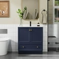 thumbnail image 1 of Eclife 30" Bathroom Vanity Cabinet with Integrated Sink Top, 1 of 9