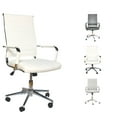 thumbnail image 1 of Eclife Urban Adult Leather High Back Office Chair, White (Set of 1), 1 of 9