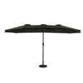 thumbnail image 1 of Eclipse 15-ft Oval Dual Market Umbrella - Black - Polyester Canopy, 1 of 15