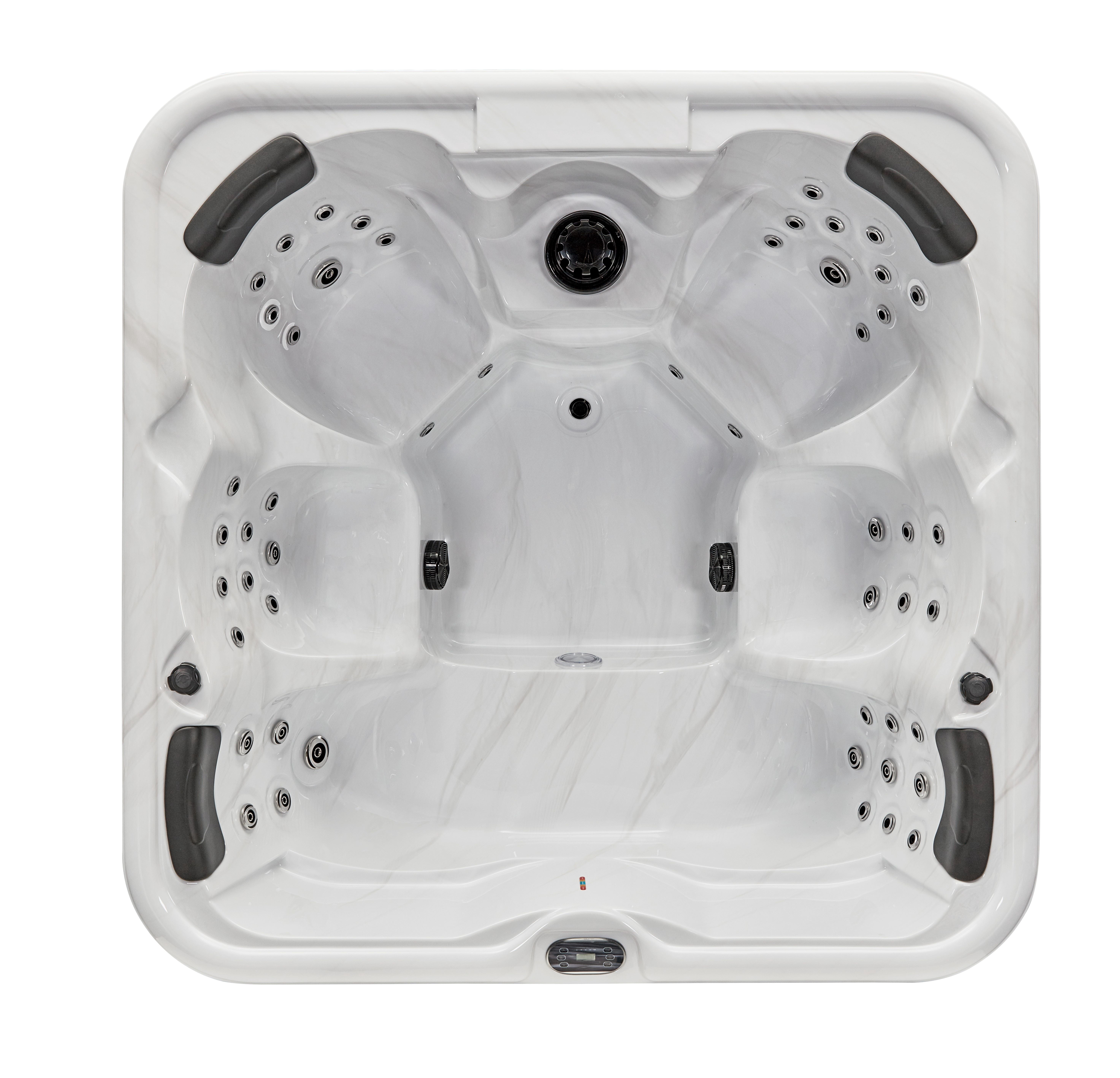 Eclipse 6 Person 51 Jet Hot Tub with Bluetooth, LED Lighting and Ozone