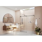 Eclipse 72 in. x 78 in. Frameless Glass Sliding Shower Doors