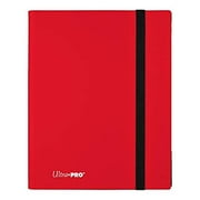 Ultra Pro Eclipse 9-Pocket PRO-Binder - Apple Red - Holds 360 Cards, Archival-Safe, Elastic Strap Close, Sideloading Design, Hobby & Game Accessory