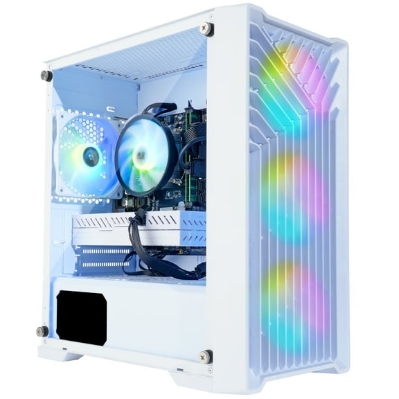 Blackout Computers Eclipse ATX Gaming Desktop, Intel Core i7-4790, 16GB RAM, 1TB SSD + 1TB HDD, White