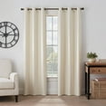 thumbnail image 1 of Eclipse Absolute Zero Gabriella 100% Blackout 40 x 95 Curtain Panel in Ivory, 1 of 3