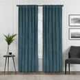 thumbnail image 1 of Eclipse Absolute Zero Harper Absolute Zero 100% Blackout 50 x 84 Curtain Panel in Teal, 1 of 3