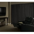 thumbnail image 1 of Eclipse Absolute Zero Velvet 100% Solid Blackout Home Theater Curtain Panel, Black, 50x95, 1 of 6