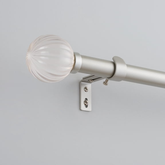 Eclipse Home - Window & Wall Dcor - Curtains & Valances Iron Brushed Nickel 42 - 120 in Adjustable Telescoping Rod