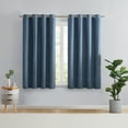 thumbnail image 1 of Eclipse Auden Traditional Blue Grommet Blackout Single Curtain Panel, 52" x 63", 1 of 5