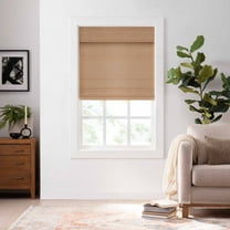 Eclipse Bamboo Cordless Light Filtering Privacy Roman Shade, Natural, 36 x 72