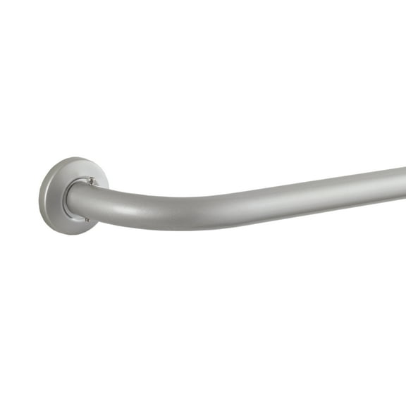 Eclipse Barnes 1" Blackout Wrap Curtain Rod, 28-48", Brushed Nickel