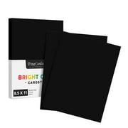 Premium Color Card Stock Paper - 65 Lb Cover Cardstock - 50 Sheets per Pack (8.5 x 11, Black)