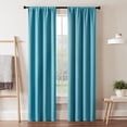 thumbnail image 1 of Eclipse Darrell Blackout Rod Pocket Window Curtain Panel, Sky Blue, 37x63, 1 of 4