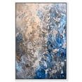 thumbnail image 1 of Eclipse Blue Canvas Elegant Abstracts by Art Remedy, White Frame, 30" x 45", 1 of 7