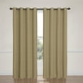 thumbnail image 1 of Eclipse Bobbi Grommet Blackout Energy-Efficient Curtain Panel, Tan, 52x84, 1 of 5