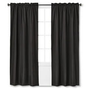 Eclipse Braxton Thermaback Blackout Curtain Panel, 84.0 Inches L X 42.0 Inches W, Black