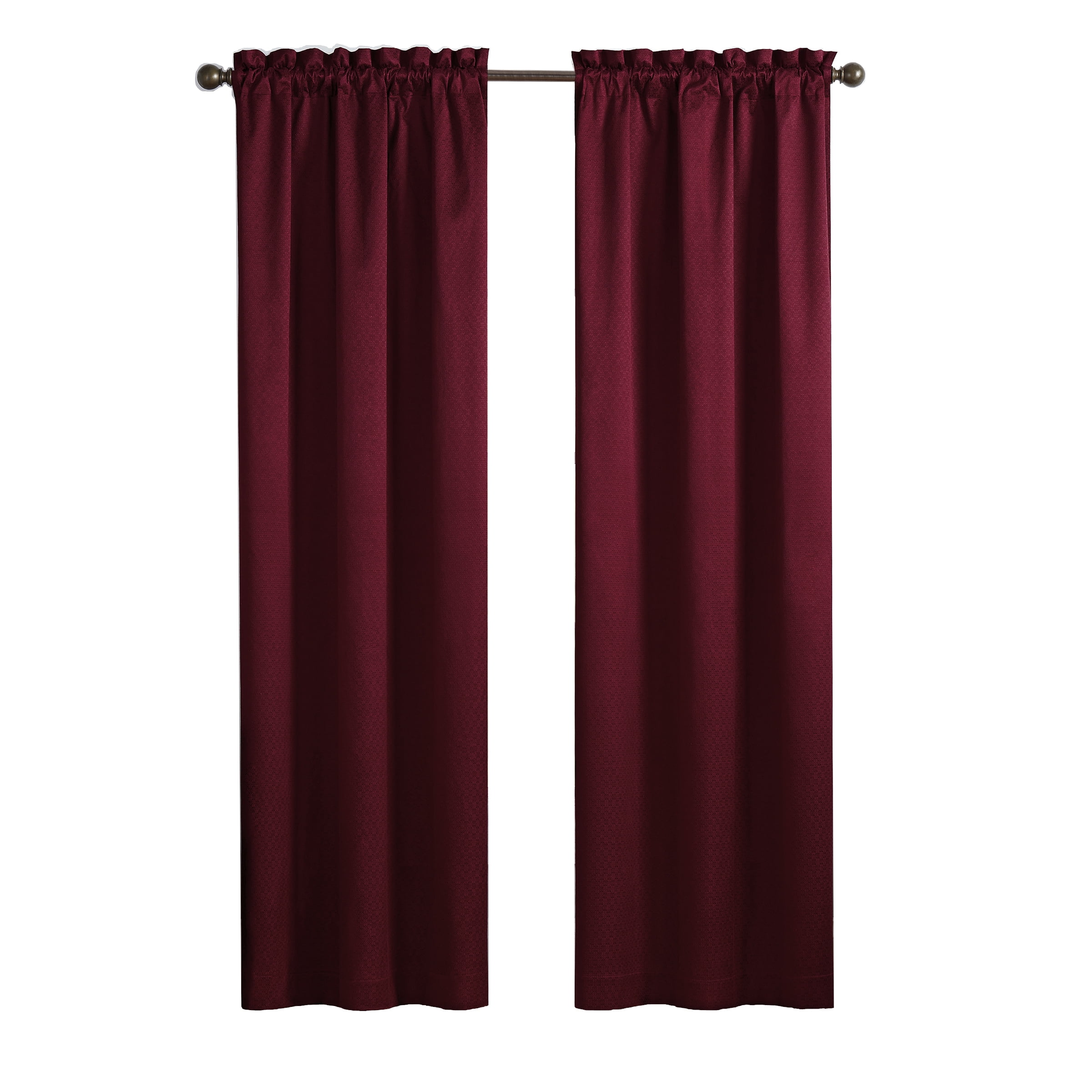 Eclipse Canova Solid Room Darkening Rod Pocket Single Window Curtain