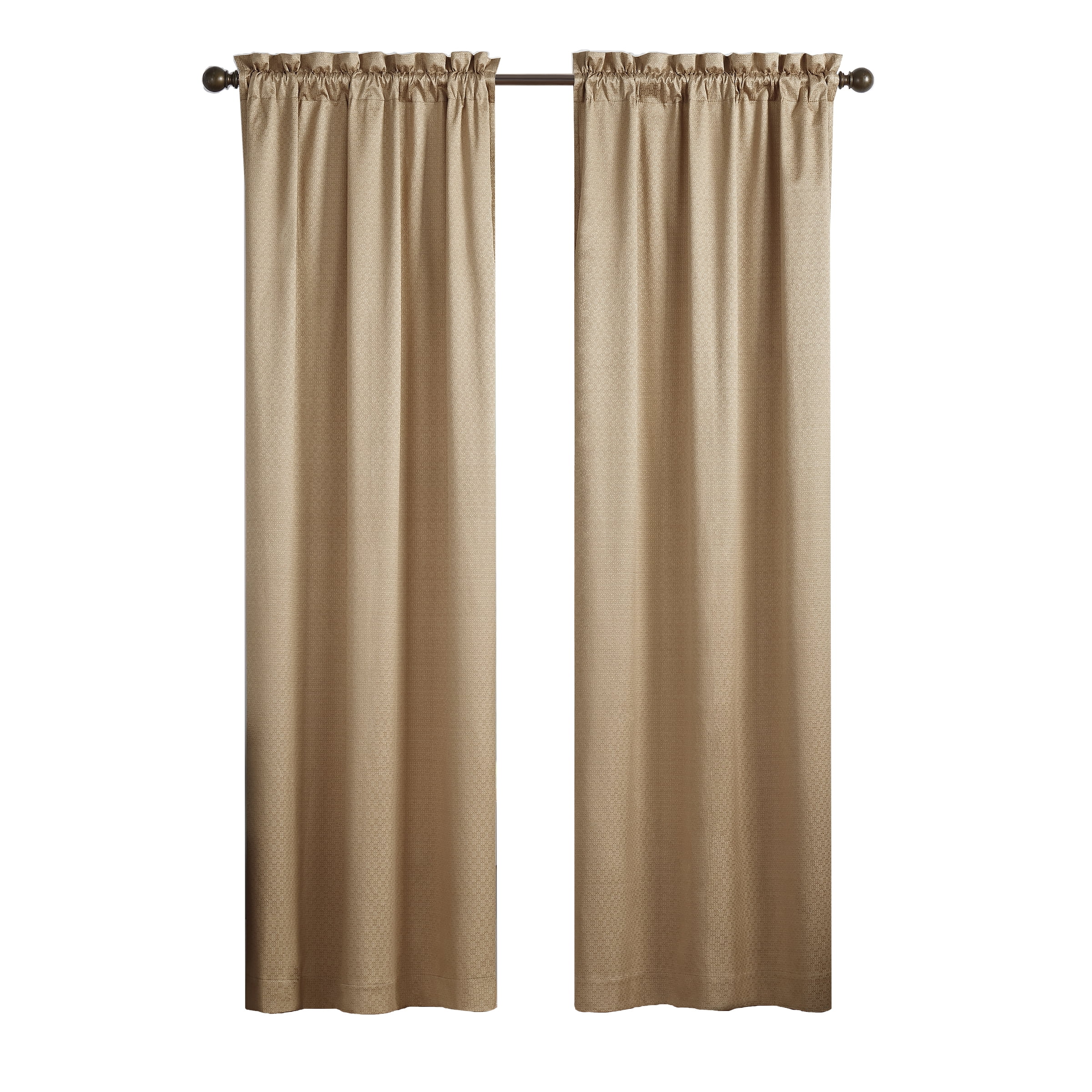 Eclipse Canova Solid Room Darkening Rod Pocket Single Window Curtain