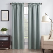 Eclipse Canova Thermaback Blackout 42 x 95 Window Curtain Panel in Blue River