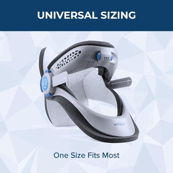 Eclipse Cervical Collar  Adjustable SemiRigid Neck Brace with Soft Padding, MedicalGrade Support for Herniated Disc, Whiplash, Spinal Stenosis & PostSurgical Recovery  Lightweight