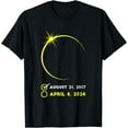 Eclipse Checklist 2024 Total Solar Eclipse Party April 8 TShirt