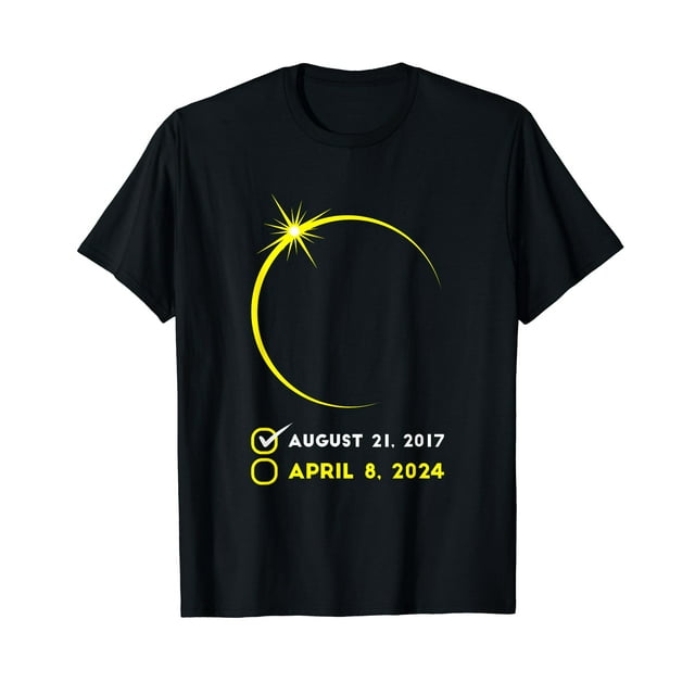 Eclipse Checklist Total Solar Eclipse April 8 2024 Eclipse T-Shirt ...