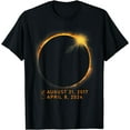 thumbnail image 1 of Eclipse Checklist Total Solar Eclipse April 8 2024 Eclipse T-Shirt, 1 of 3