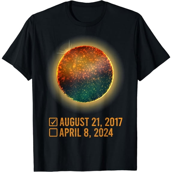 Eclipse Checklist Total Solar Eclipse Shirt April 8 2024 T-Shirt
