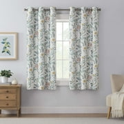 Eclipse Claire Magnitech 100% Blackout Curtain, Grommet Window Curtain Panel, Seamless Magnetic Closure for Bedroom, Living Room or Nursery, 63 in long x 37 in wide, (2 Panels), Multi