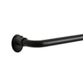 thumbnail image 1 of Eclipse Clinton 5/8" Blackout Wrap Sliding Window Curtain Rod, 48-86", Matte Black, 1 of 8