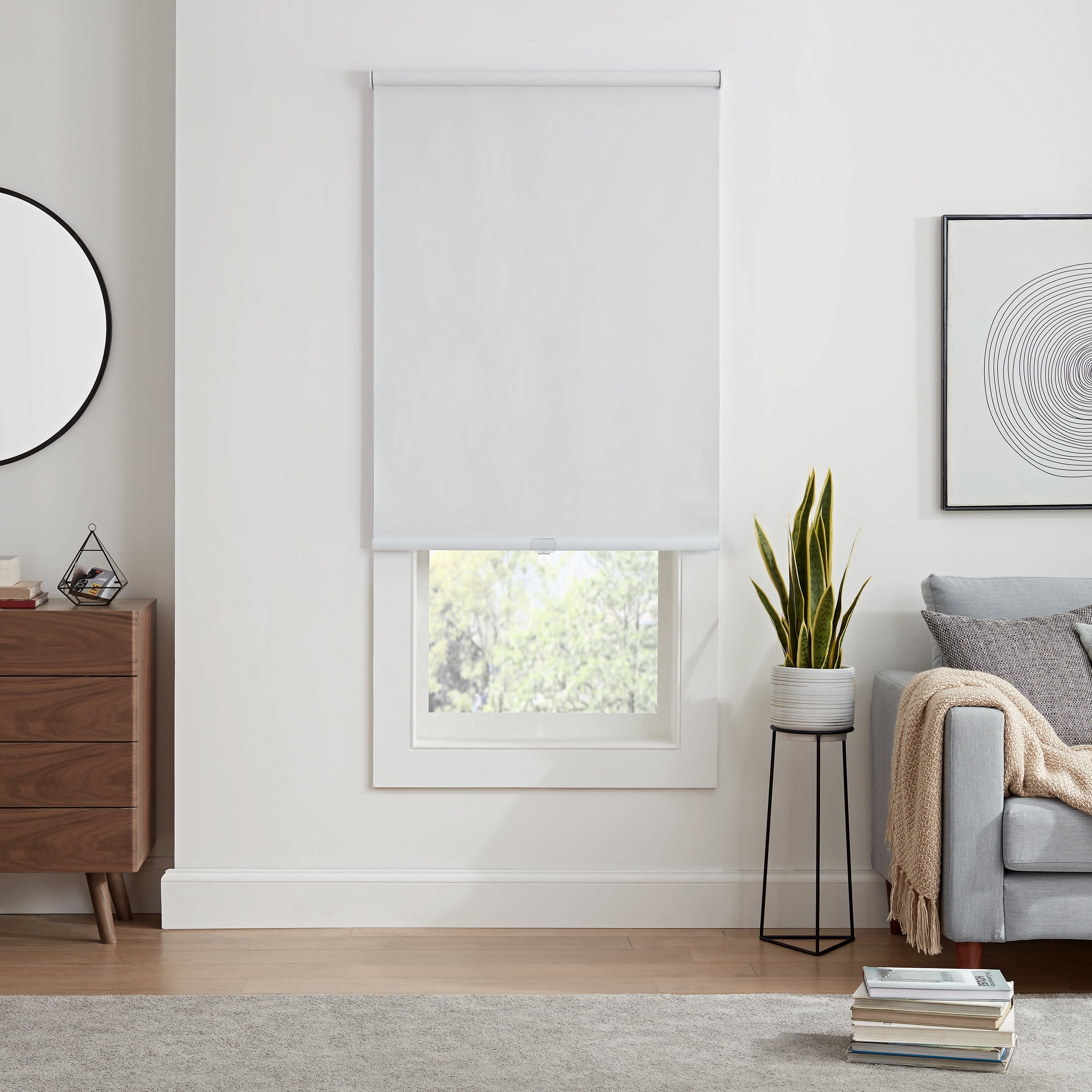 Eclipse Cordless 100% Blackout Polyester Roller Window Shades, 23" x 72"