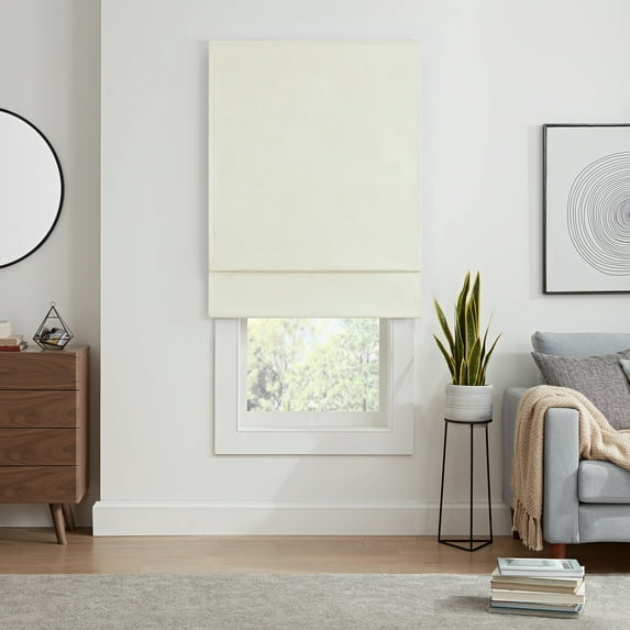 Eclipse Cordless 100% Blackout Polyester Roman Window Shades, 31" x 64"