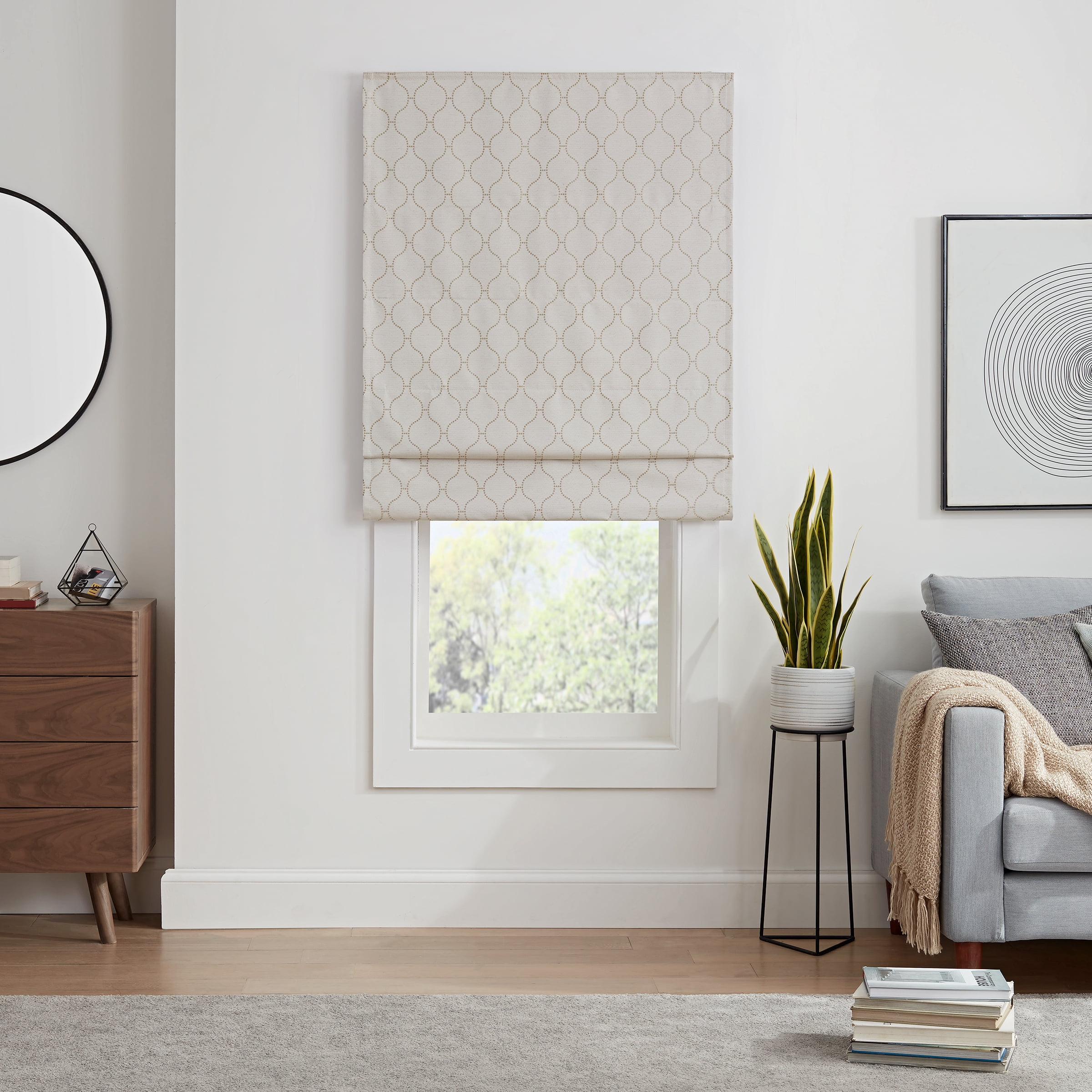 Linen Woven Blackout Cordless Roman Shade 39" x 64"