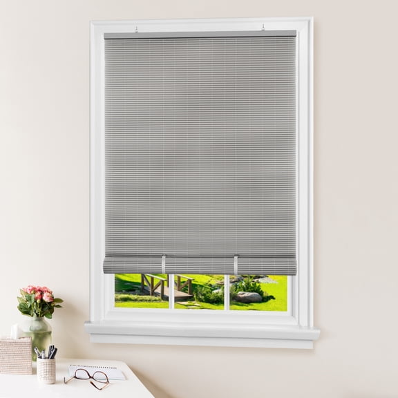 Eclipse Cordless Vinyl Roll-Up Blind 30x72 - Grey