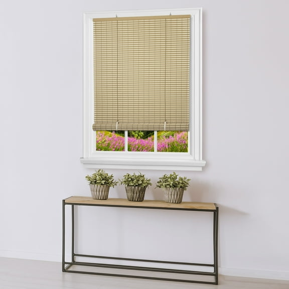 Eclipse Cordless Vinyl Roll-Up Blind 60x72 - Desert/Almond