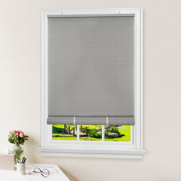 Eclipse Cordless Vinyl Roll-Up Blind 60x72 - Grey