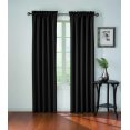 thumbnail image 1 of Eclipse Corinne Blackout Rod Pocket Single Window Curtain Panel, Black, 42 x 63, 1 of 5
