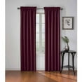thumbnail image 1 of Eclipse Corinne Blackout Rod Pocket Single Window Curtain Panel, Plum, 42 x 63, 1 of 5
