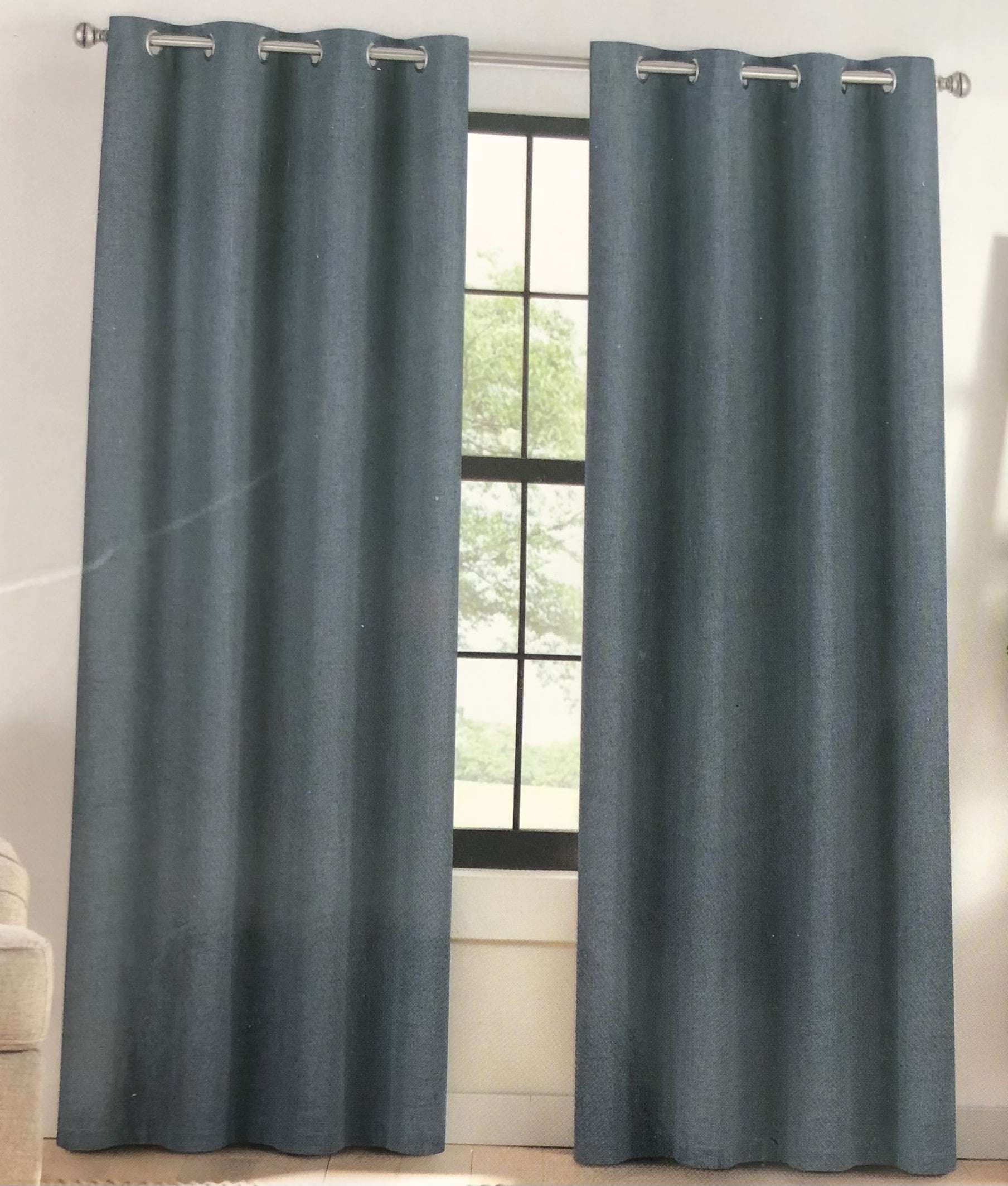 Eclipse DUOTECH Draft Stopper 100 Blackout Grommet Panel Pair, Navy