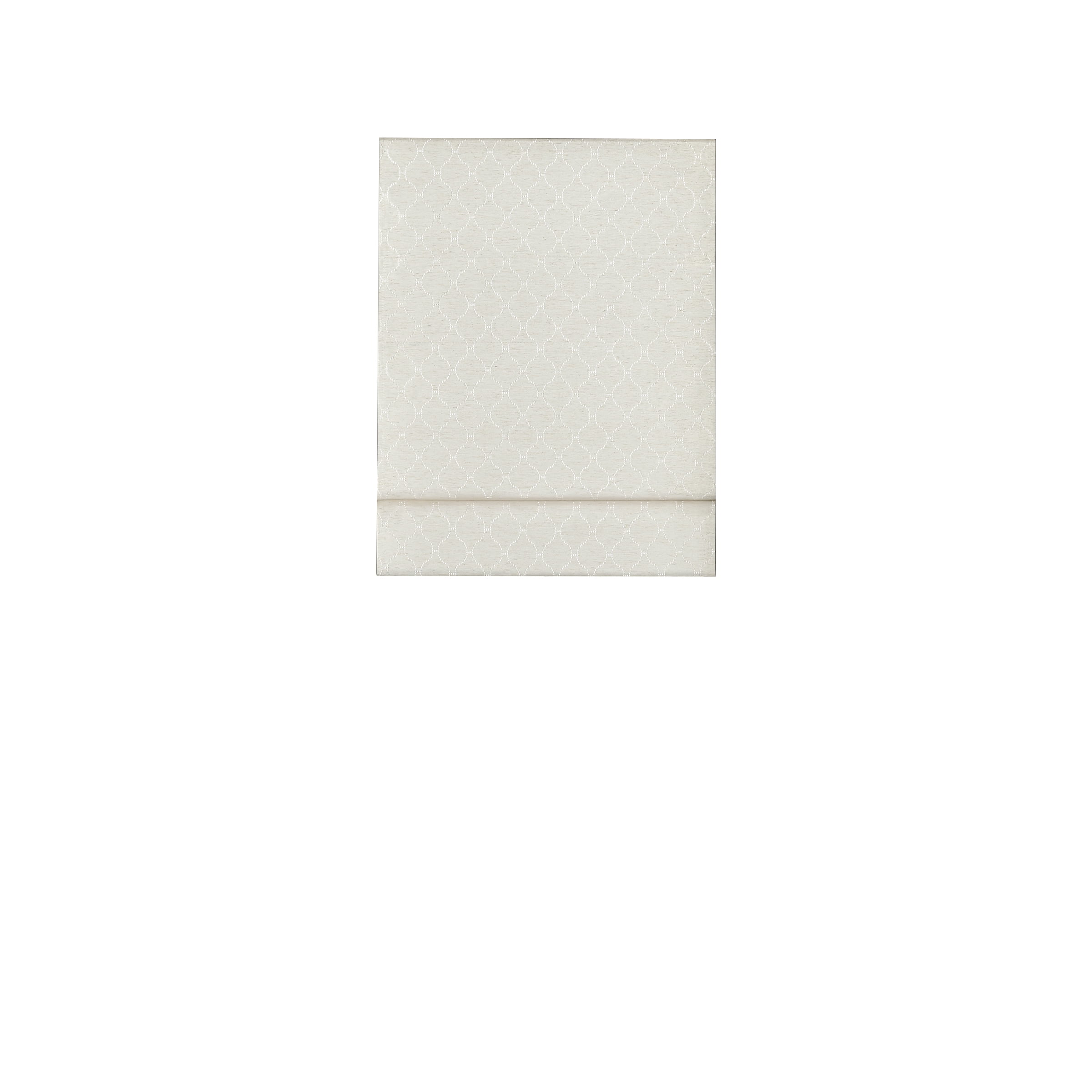 Ivory Cordless Blackout Woven Roman Shade 27" x 64"